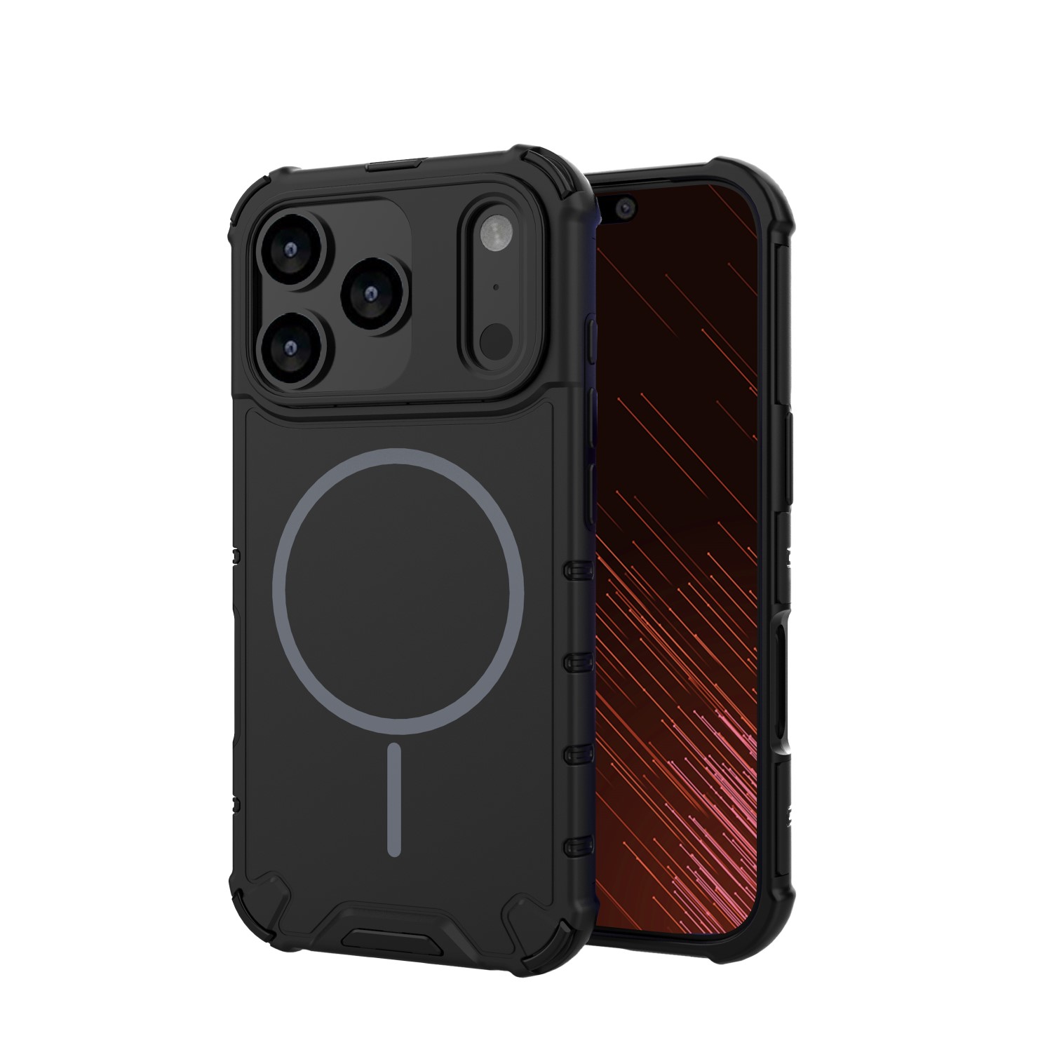 Pokrowiec etui pancerne Defender 2in1 Mag czarne APPLE iPhone 17 Pro / 2 Pokrowiec etui pancerne Defender 2in1 Mag czarne APPLE iPhone 17 Pro / 2