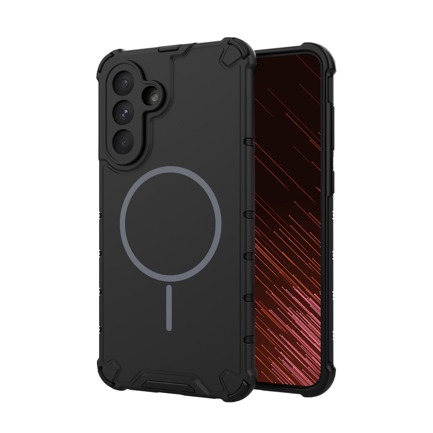 Pokrowiec etui pancerne Defender 2in1 Mag czarne SAMSUNG Galaxy A56 5G / 2