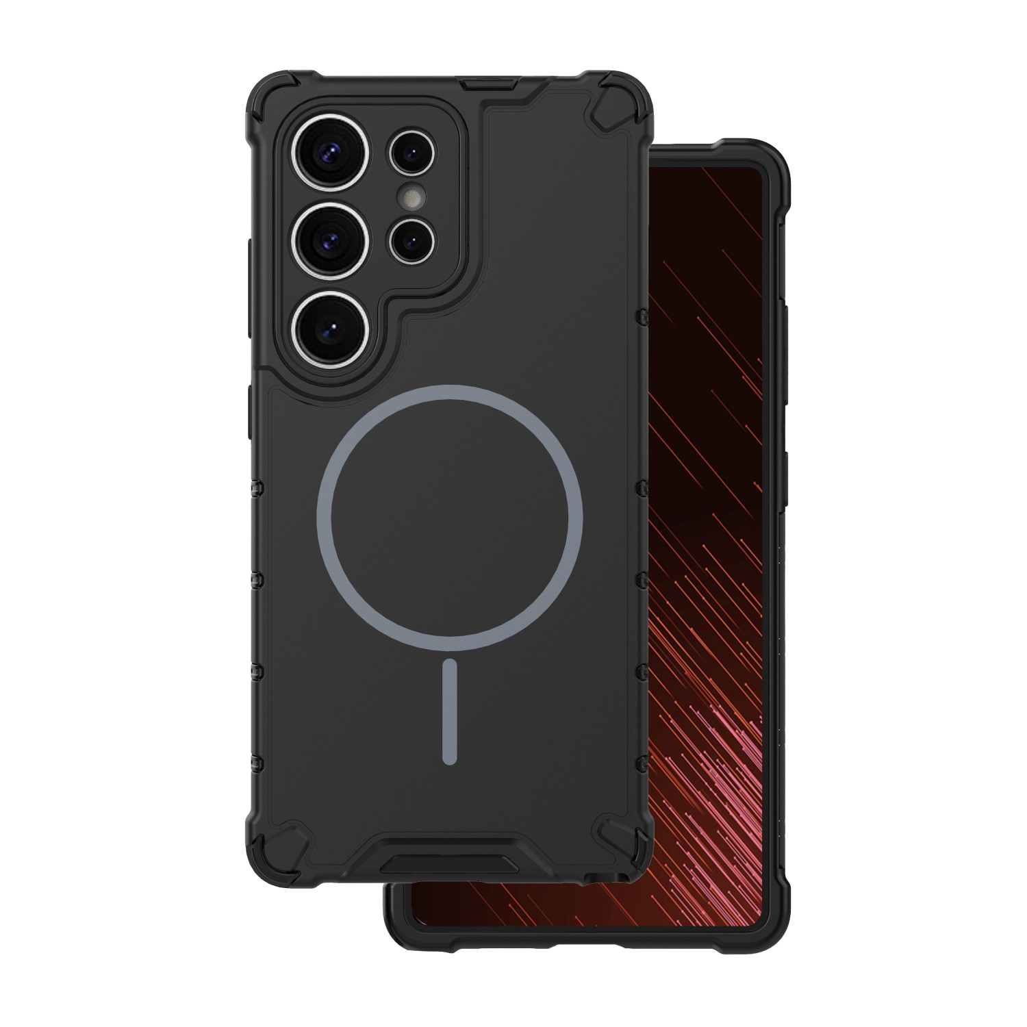 Pokrowiec etui pancerne Defender 2in1 Mag czarne SAMSUNG Galaxy S26 Ultra