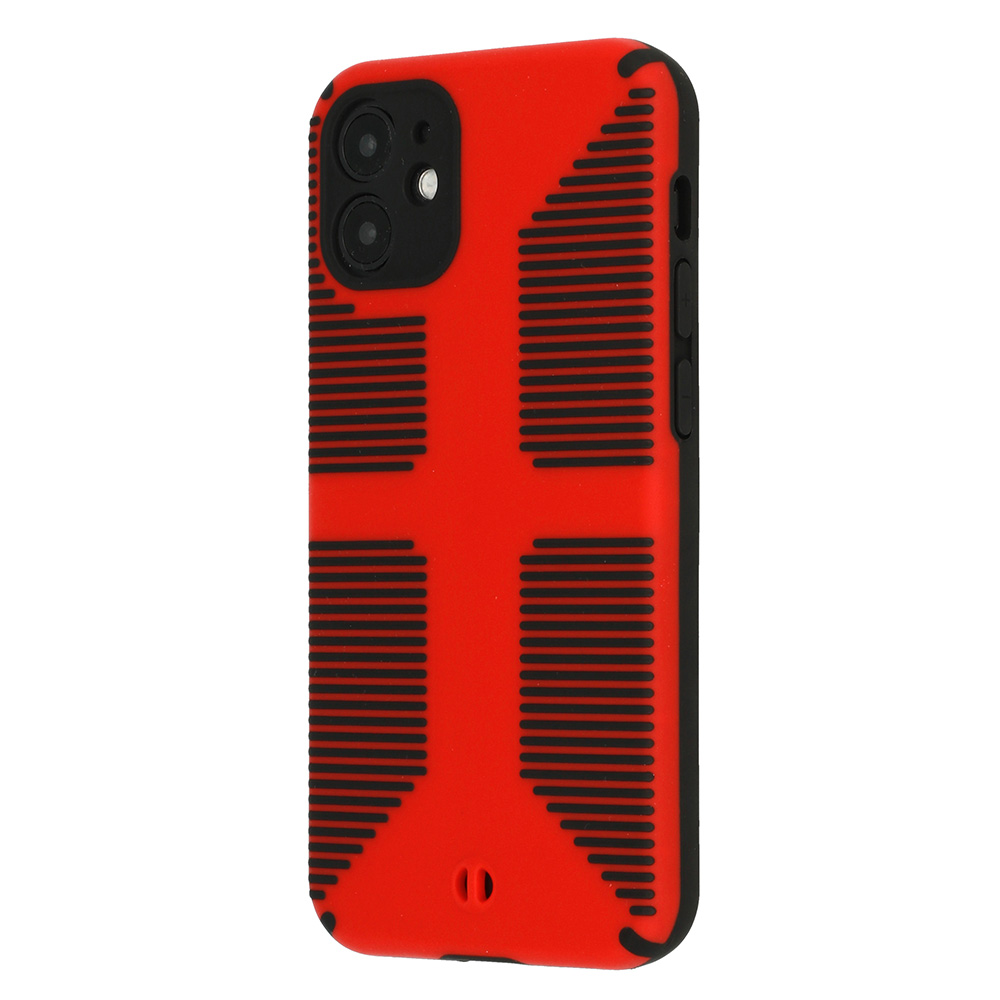 Pokrowiec etui pancerne Grip Case czerwone APPLE iPhone 12 Mini / 2