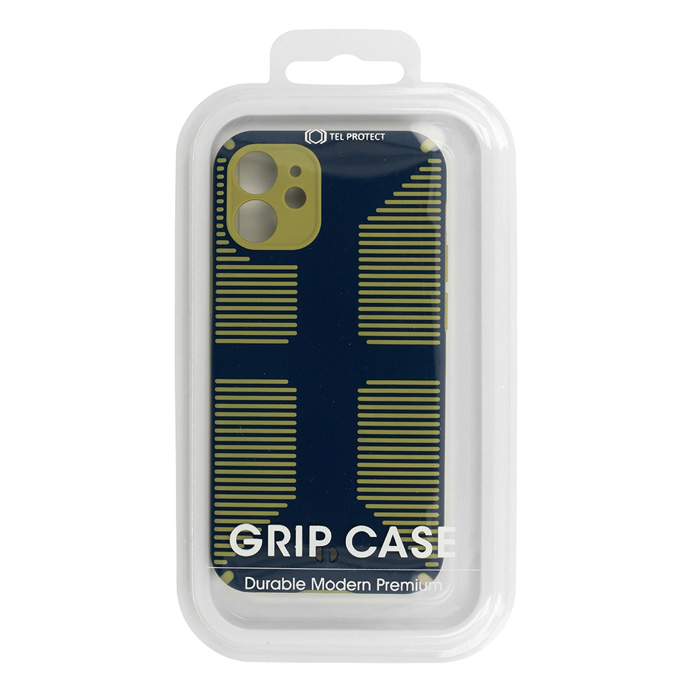 Pokrowiec etui pancerne Grip Case granatowe APPLE iPhone 12 Mini / 6