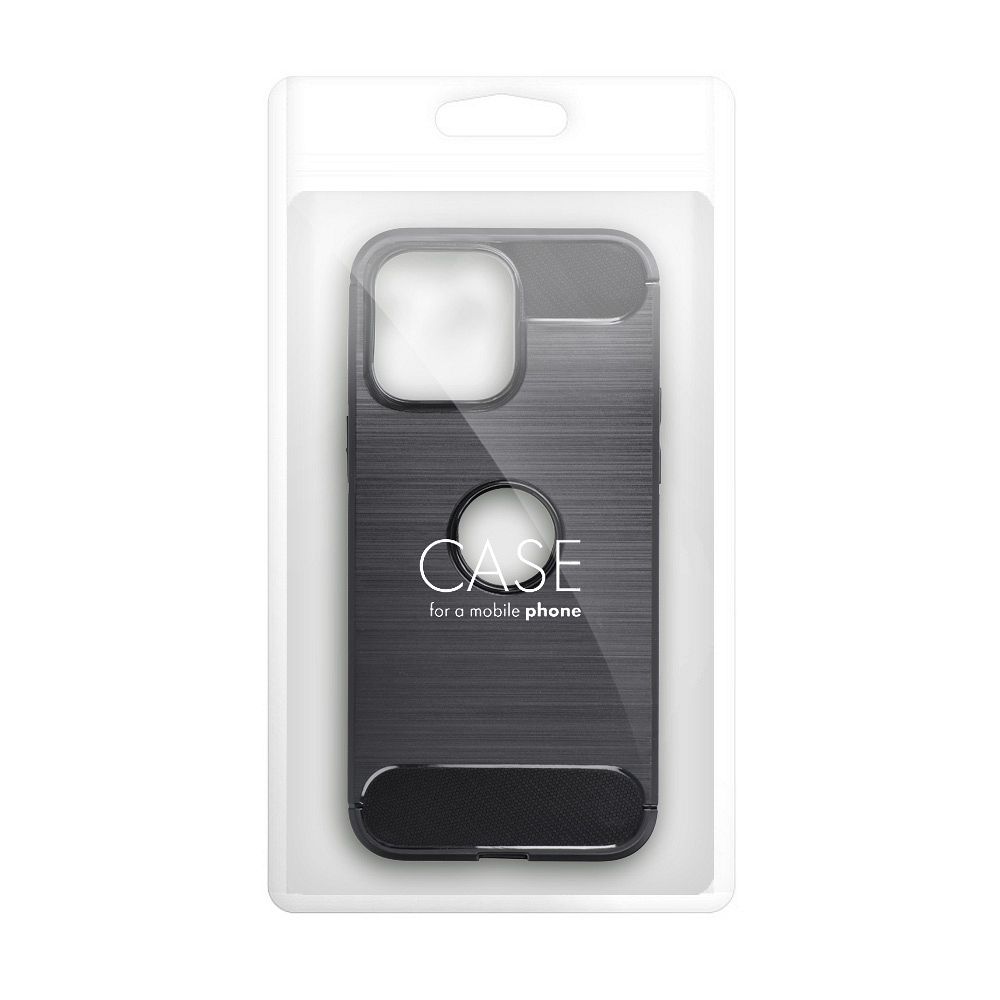 Pokrowiec etui pancerne Karbon Case czarne APPLE iPhone 16 Plus / 8