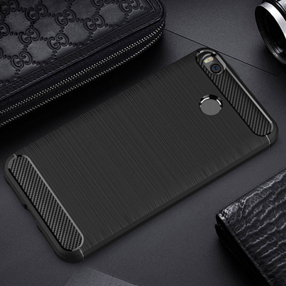 Pokrowiec etui pancerne Karbon Case czarne OnePlus 6 / 6