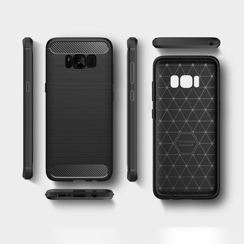 Pokrowiec etui pancerne Karbon Case czarne SAMSUNG Galaxy S8+ / 9