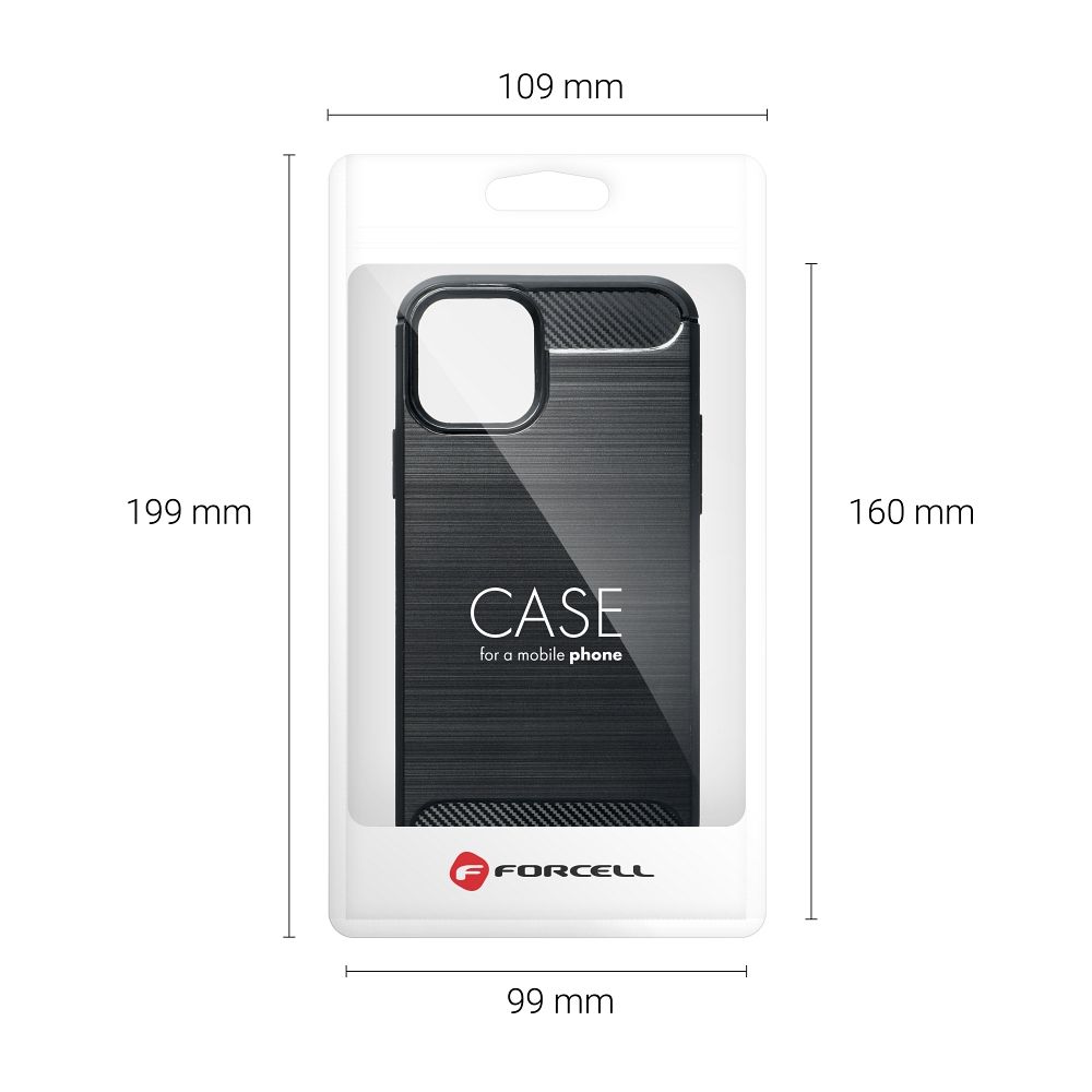 Pokrowiec etui pancerne Karbon Case czarne Xiaomi Redmi A1 / 8