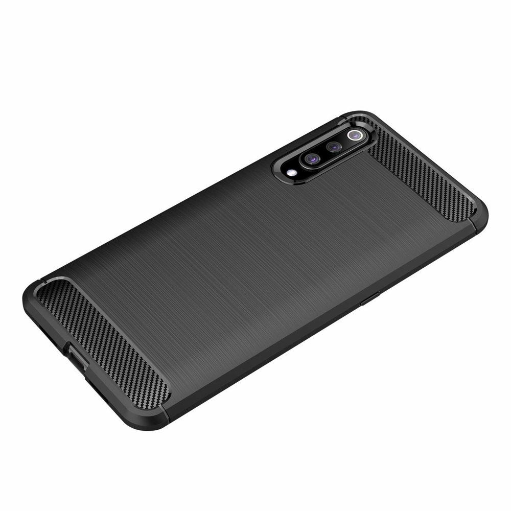 Pokrowiec etui pancerne Karbon Case granatowe Xiaomi Mi 9 / 3