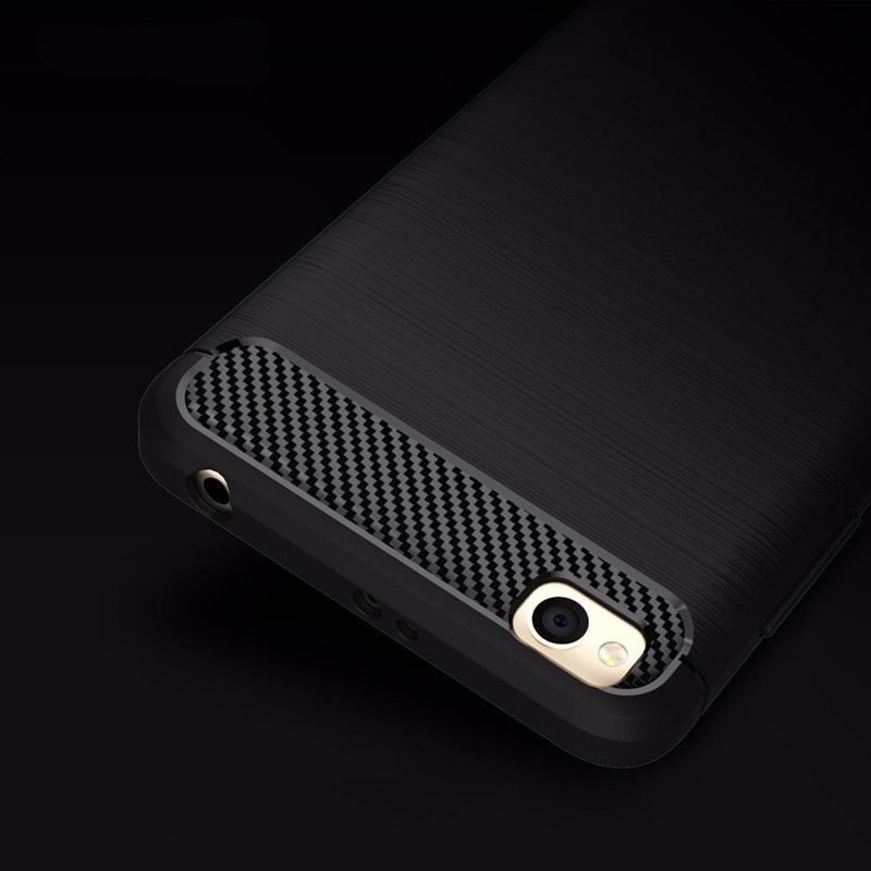 Pokrowiec etui pancerne Karbon Case granatowe Xiaomi Redmi 4A / 3