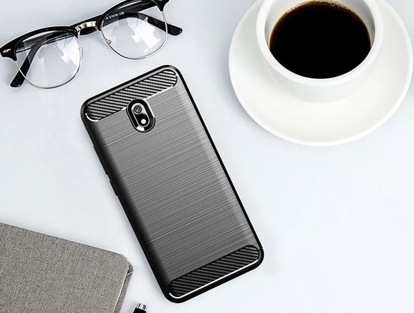 Pokrowiec etui pancerne Karbon Case czarne Xiaomi Redmi 8A / 4