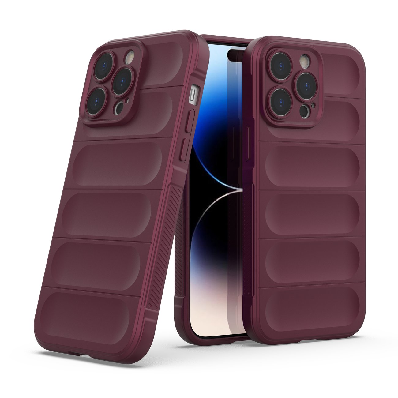 Pokrowiec etui pancerne Magic Shield Case burgundowe APPLE iPhone 14 Pro Max / 3