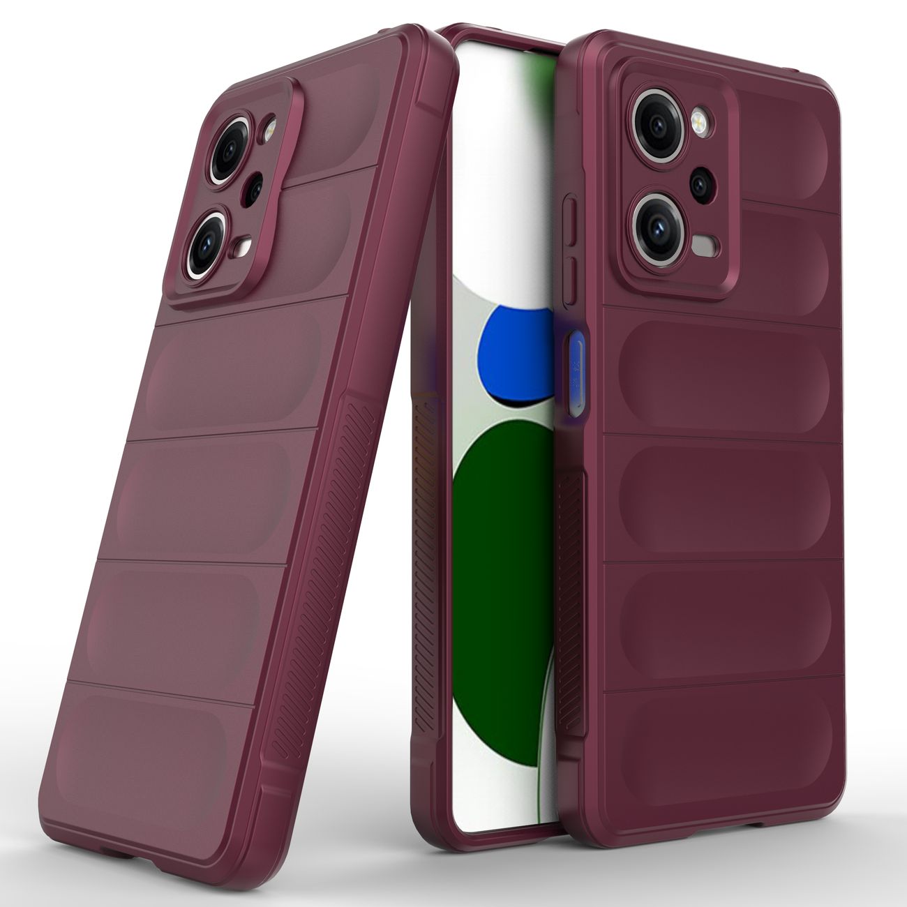 Pokrowiec etui pancerne Magic Shield Case burgundowe Xiaomi Poco X5 Pro 5G / 7