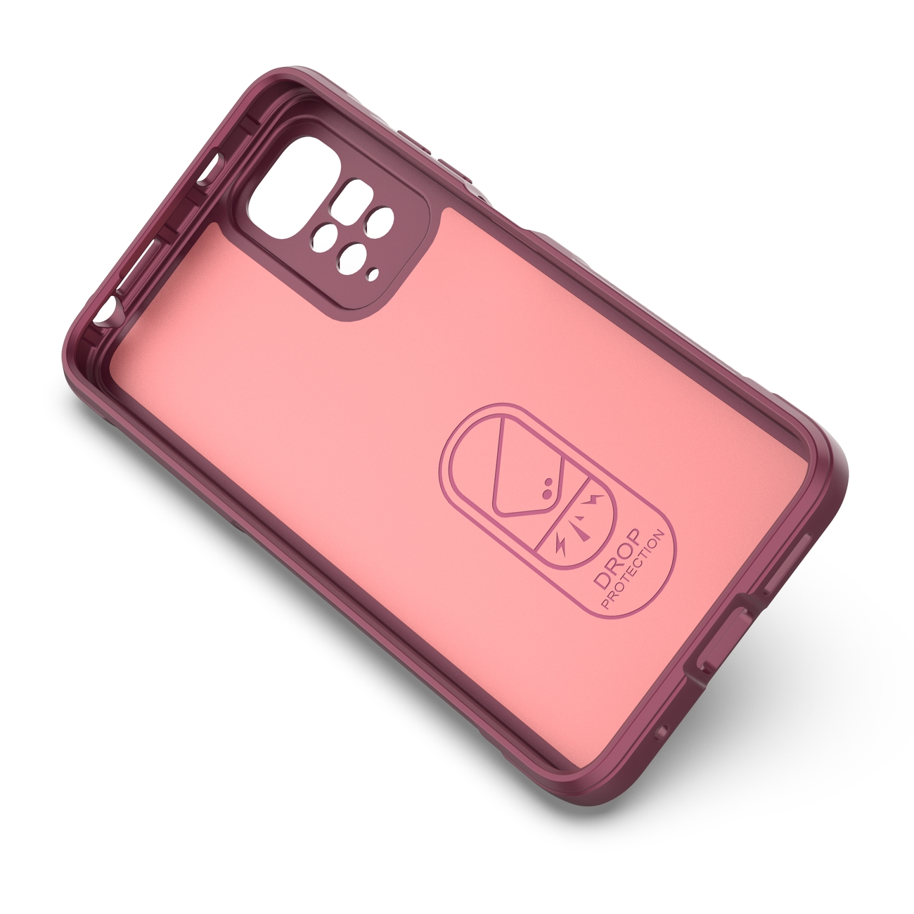 Pokrowiec etui pancerne Magic Shield Case burgundowe Xiaomi Redmi Note 11 / 2
