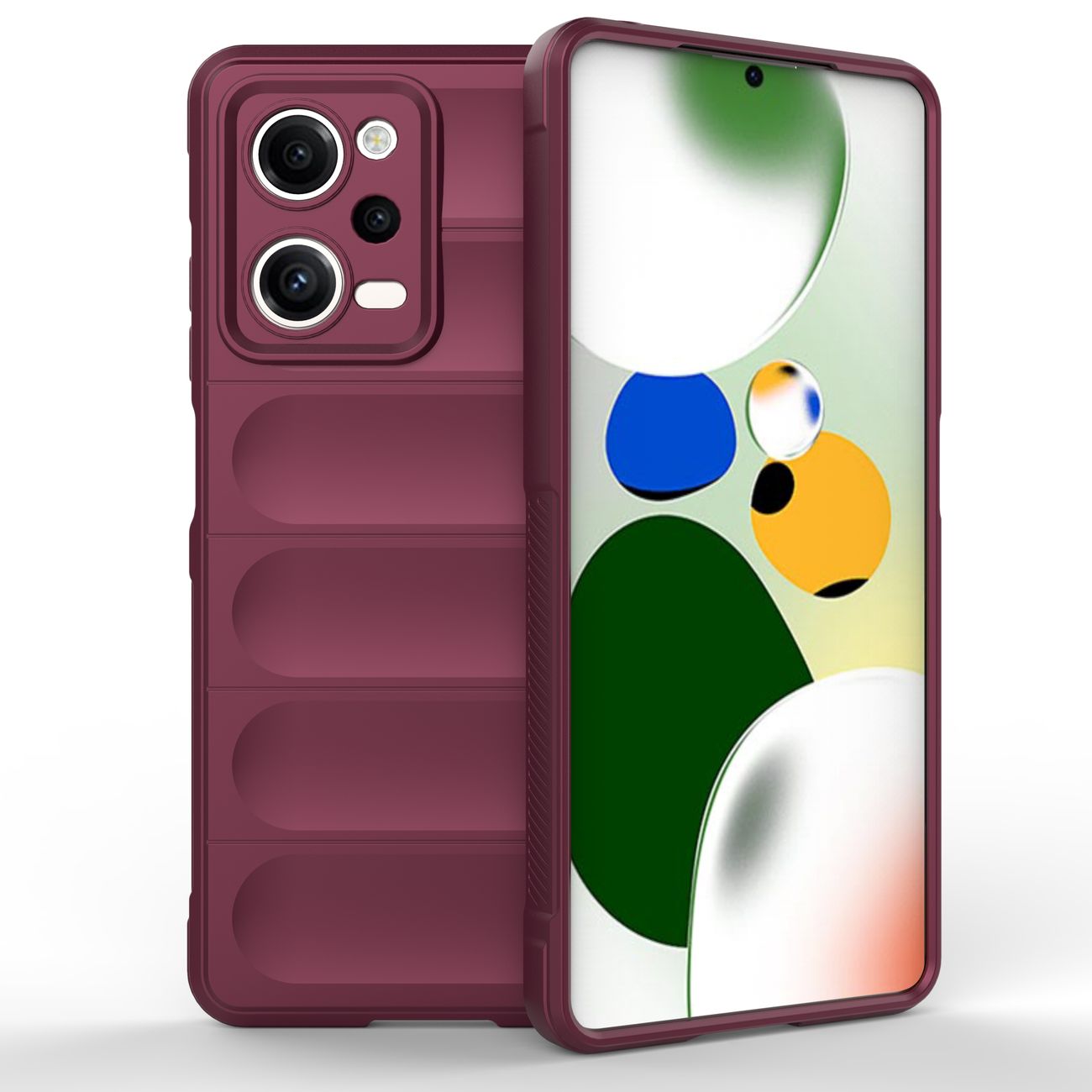 Pokrowiec etui pancerne Magic Shield Case burgundowe Xiaomi Redmi Note 12 Pro