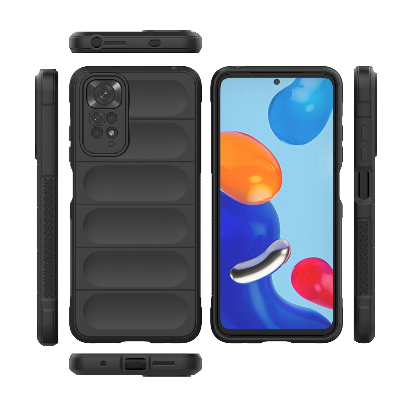 Pokrowiec etui pancerne Magic Shield Case ciemnoniebieskie Xiaomi Redmi Note 11 / 6