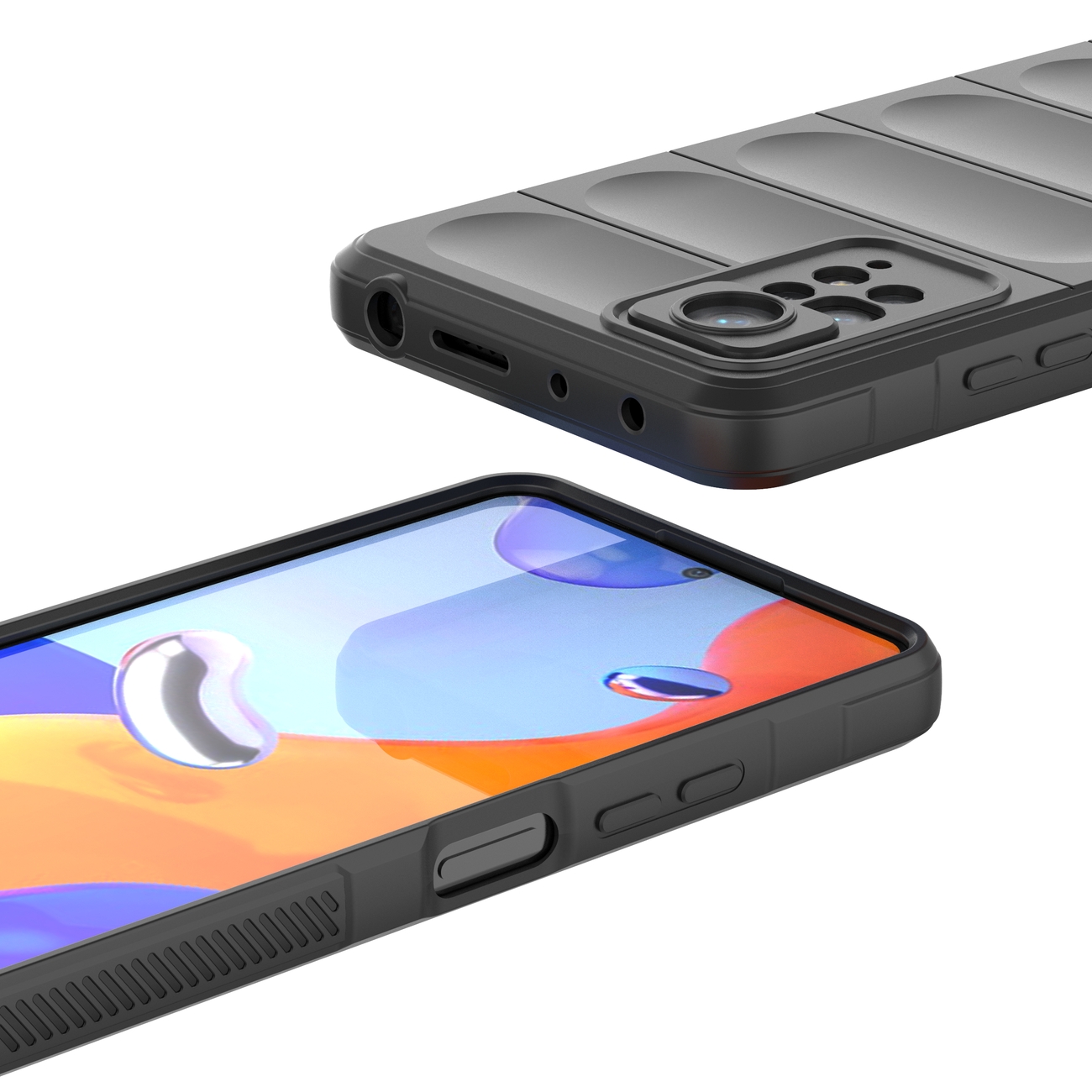 Pokrowiec etui pancerne Magic Shield Case ciemnoniebieskie Xiaomi Redmi Note 11 Pro / 11
