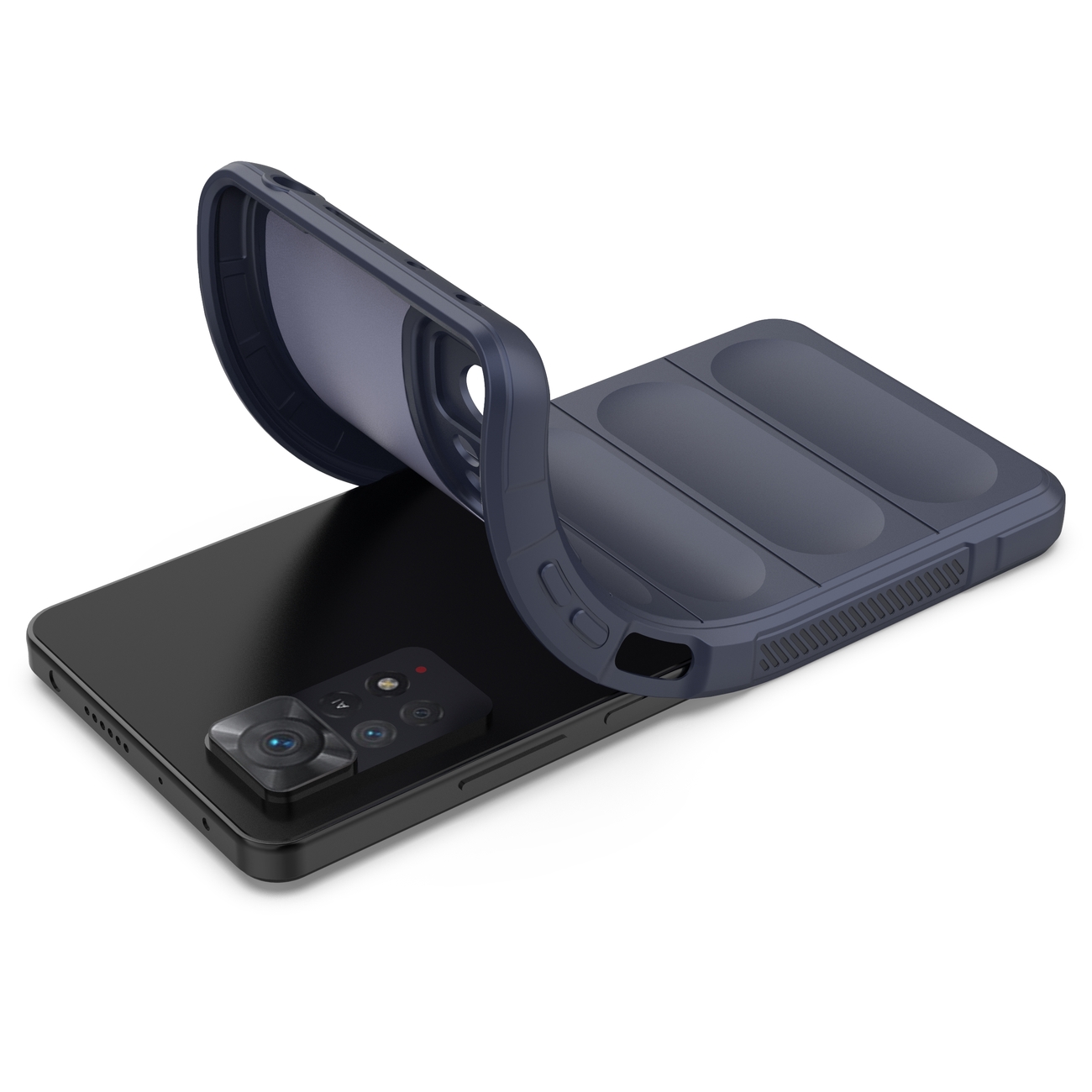 Pokrowiec etui pancerne Magic Shield Case ciemnoniebieskie Xiaomi Redmi Note 11 Pro / 7