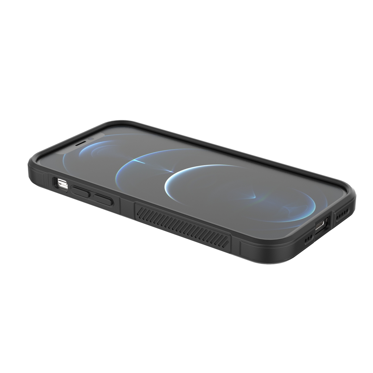Pokrowiec etui pancerne Magic Shield Case czarne APPLE iPhone 12 Pro / 12