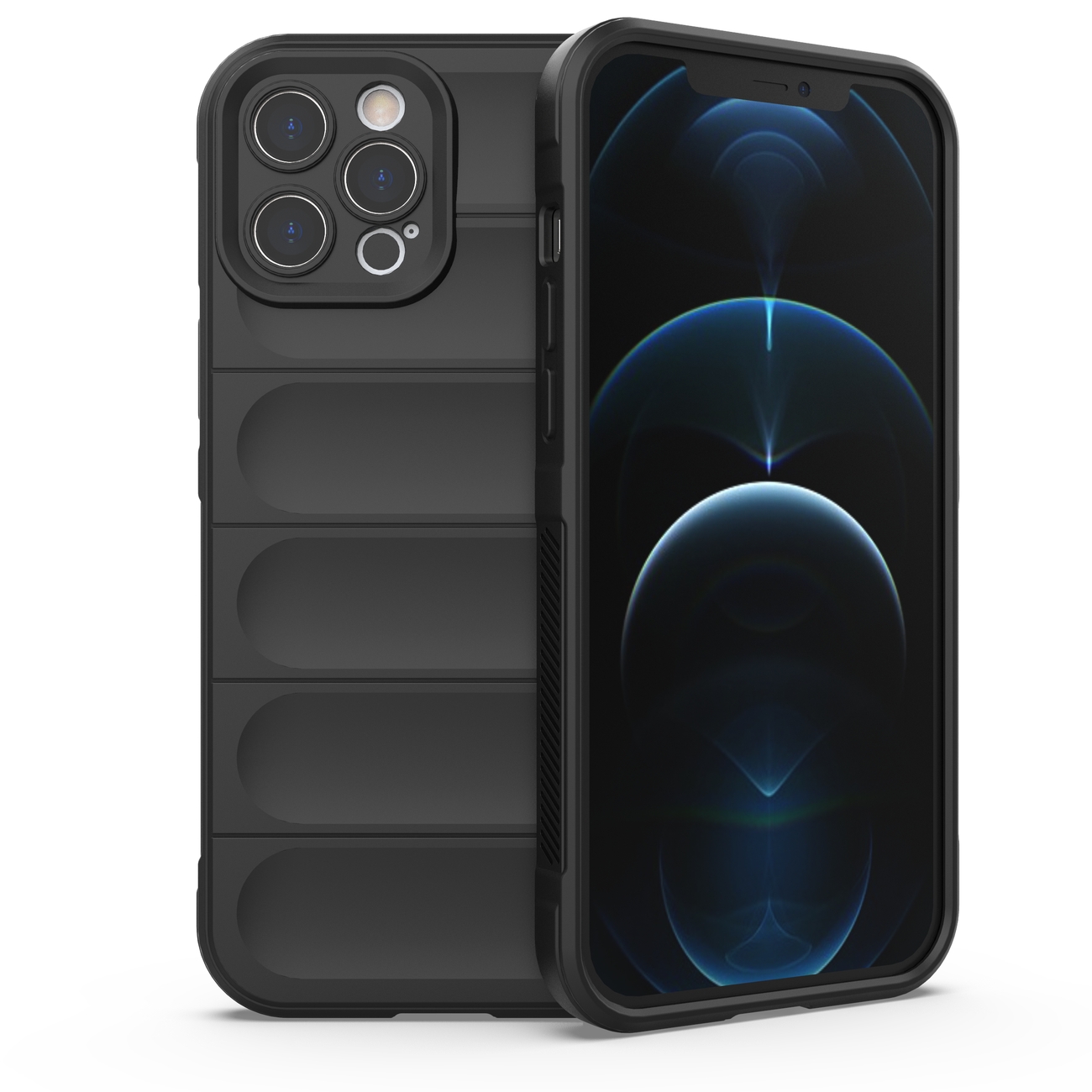 Pokrowiec etui pancerne Magic Shield Case czarne APPLE iPhone 12 Pro Max