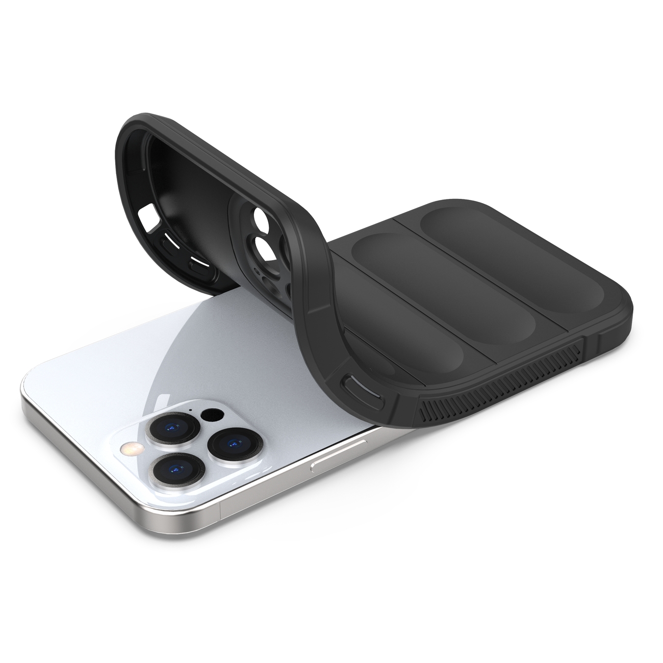 Pokrowiec etui pancerne Magic Shield Case czarne APPLE iPhone 12 Pro Max / 4