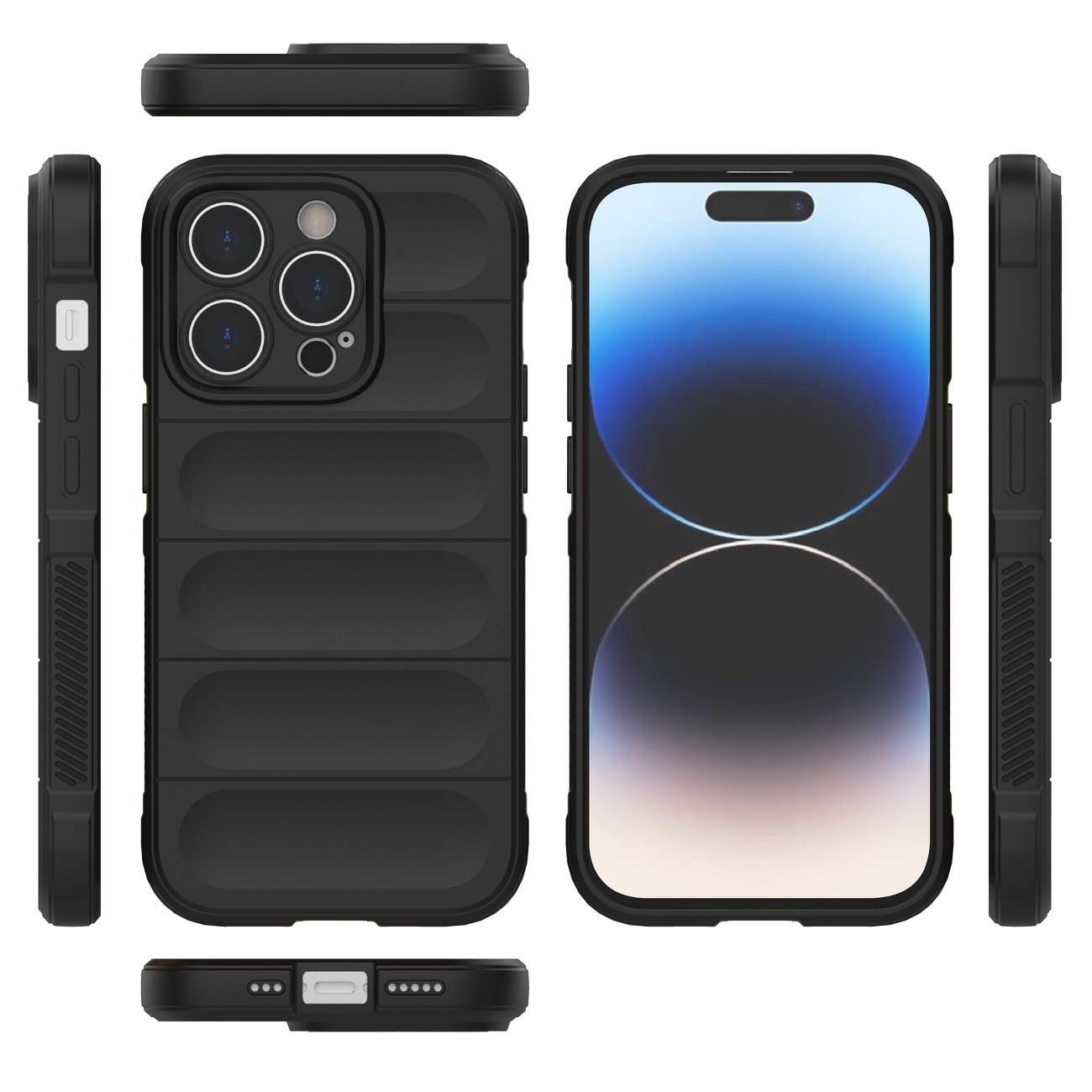 Pokrowiec etui pancerne Magic Shield Case czarne APPLE iPhone 14 Pro / 8