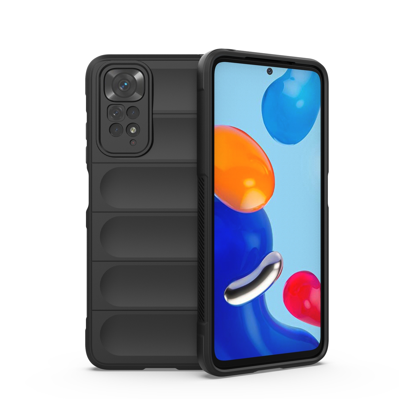 Pokrowiec etui pancerne Magic Shield Case czarne Xiaomi Redmi Note 11