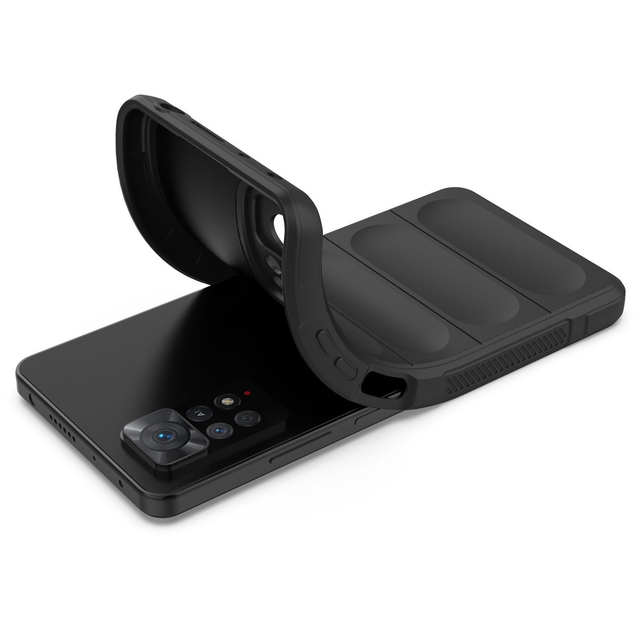 Pokrowiec etui pancerne Magic Shield Case czarne Xiaomi Redmi Note 11 Pro / 6