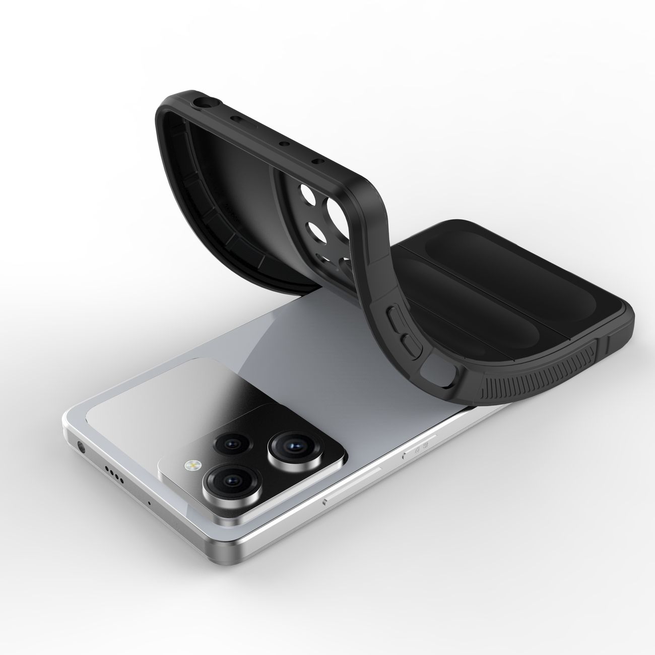 Pokrowiec etui pancerne Magic Shield Case czarne Xiaomi Redmi Note 12 Pro / 5