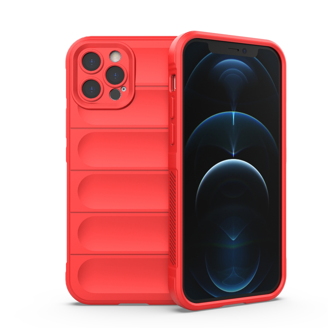 Pokrowiec etui pancerne Magic Shield Case czerwone APPLE iPhone 12 Pro