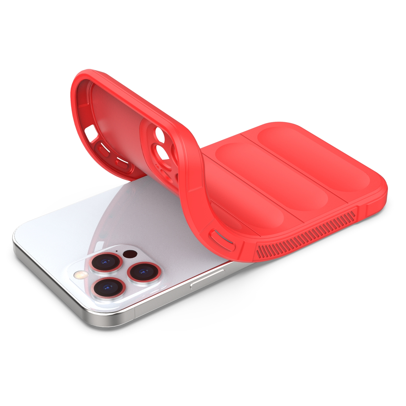 Pokrowiec etui pancerne Magic Shield Case czerwone APPLE iPhone 12 Pro Max / 6