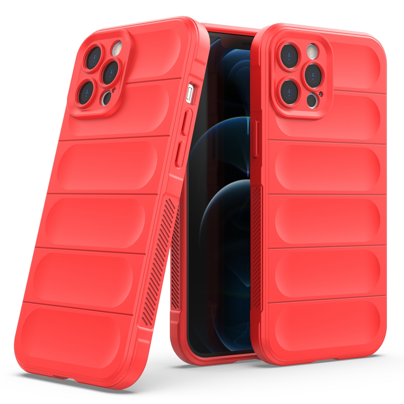 Pokrowiec etui pancerne Magic Shield Case czerwone APPLE iPhone 12 Pro Max / 7