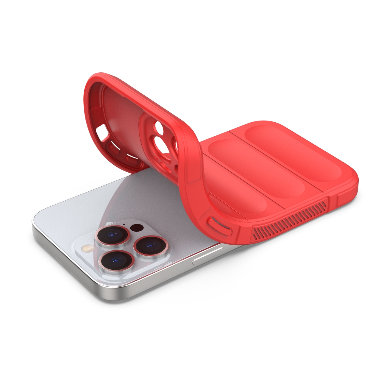 Pokrowiec etui pancerne Magic Shield Case czerwone APPLE iPhone 13 Pro / 6