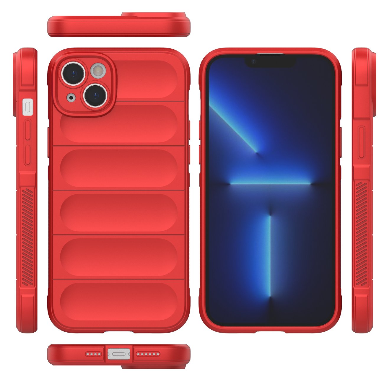 Pokrowiec etui pancerne Magic Shield Case czerwone APPLE iPhone 14 Plus / 8