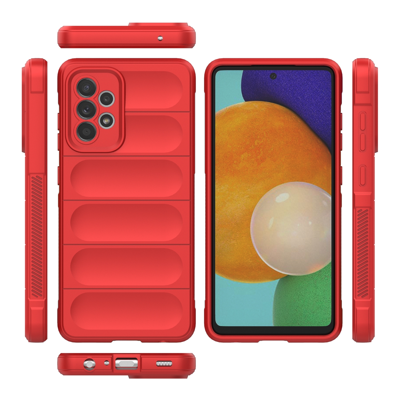 Pokrowiec etui pancerne Magic Shield Case czerwone SAMSUNG Galaxy A52s 5G / 8