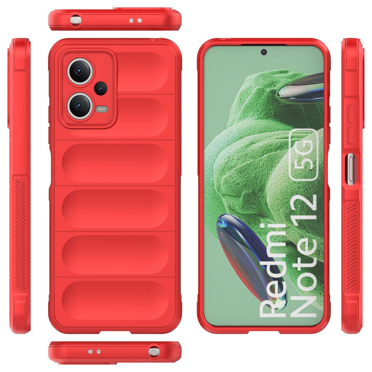 Pokrowiec etui pancerne Magic Shield Case czerwone Xiaomi Poco X5 5G / 2