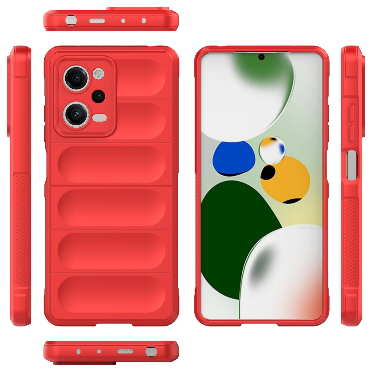 Pokrowiec etui pancerne Magic Shield Case czerwone Xiaomi Poco X5 Pro 5G / 6