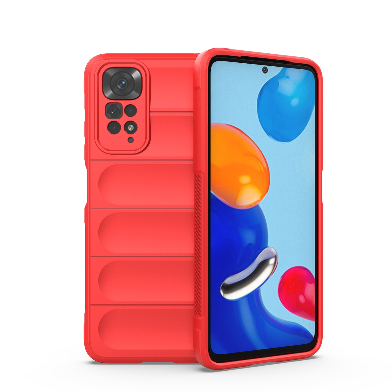 Pokrowiec etui pancerne Magic Shield Case czerwone Xiaomi Redmi Note 11