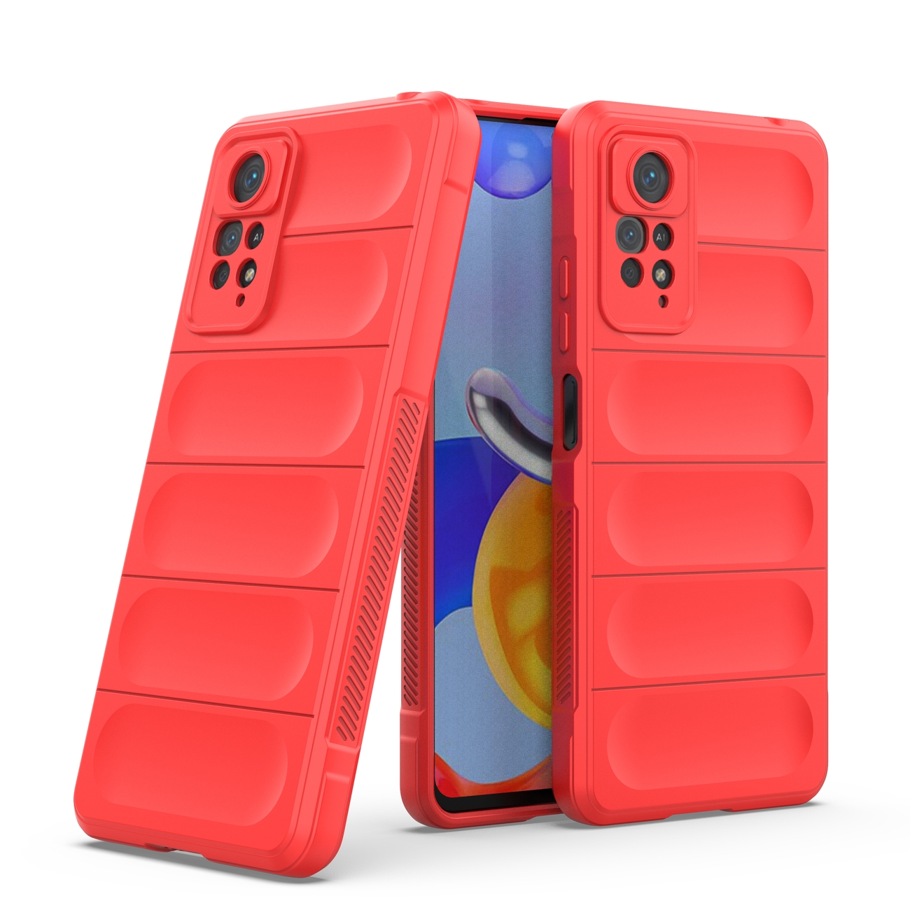 Pokrowiec etui pancerne Magic Shield Case czerwone Xiaomi Redmi Note 11 Pro / 7