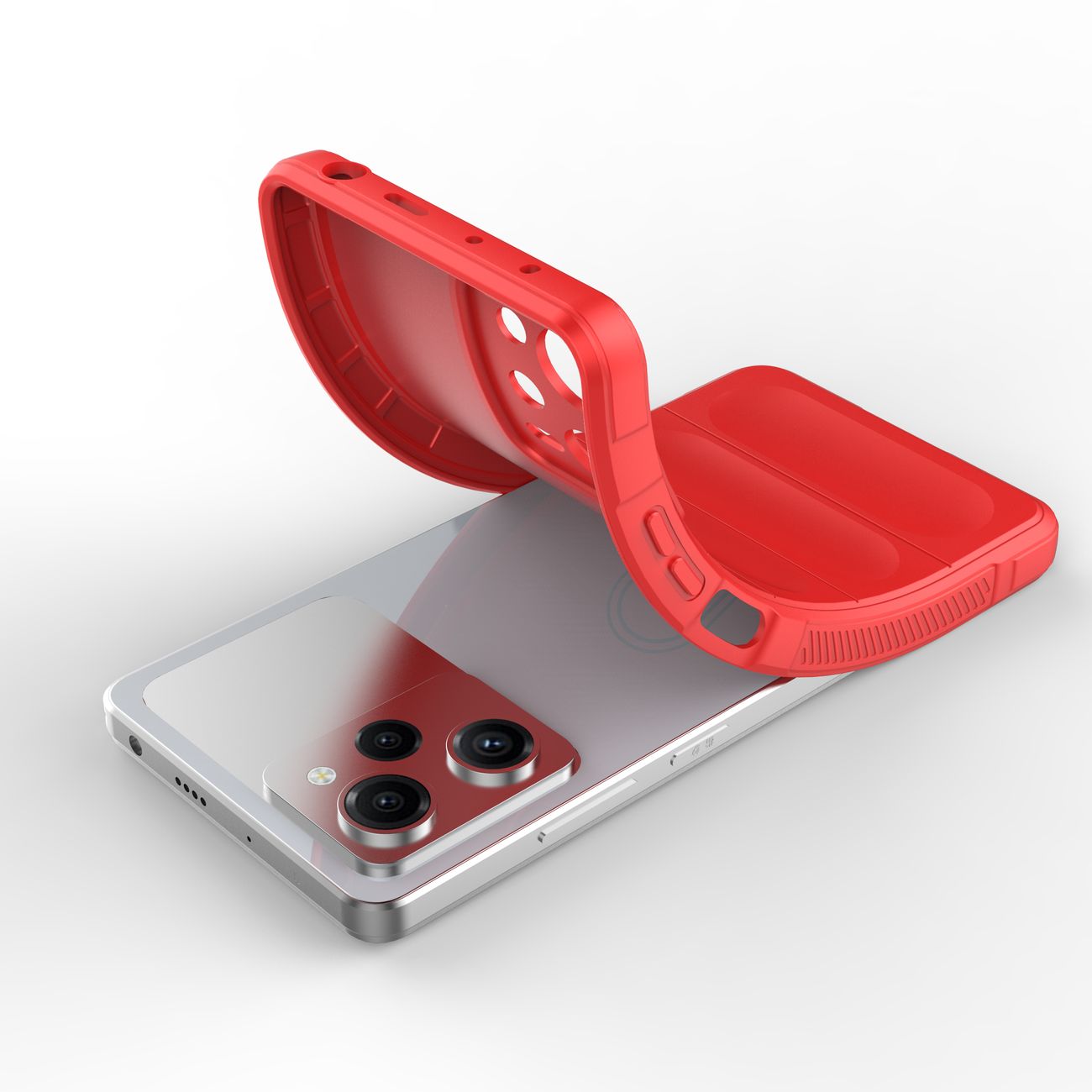 Pokrowiec etui pancerne Magic Shield Case czerwone Xiaomi Redmi Note 12 Pro / 4