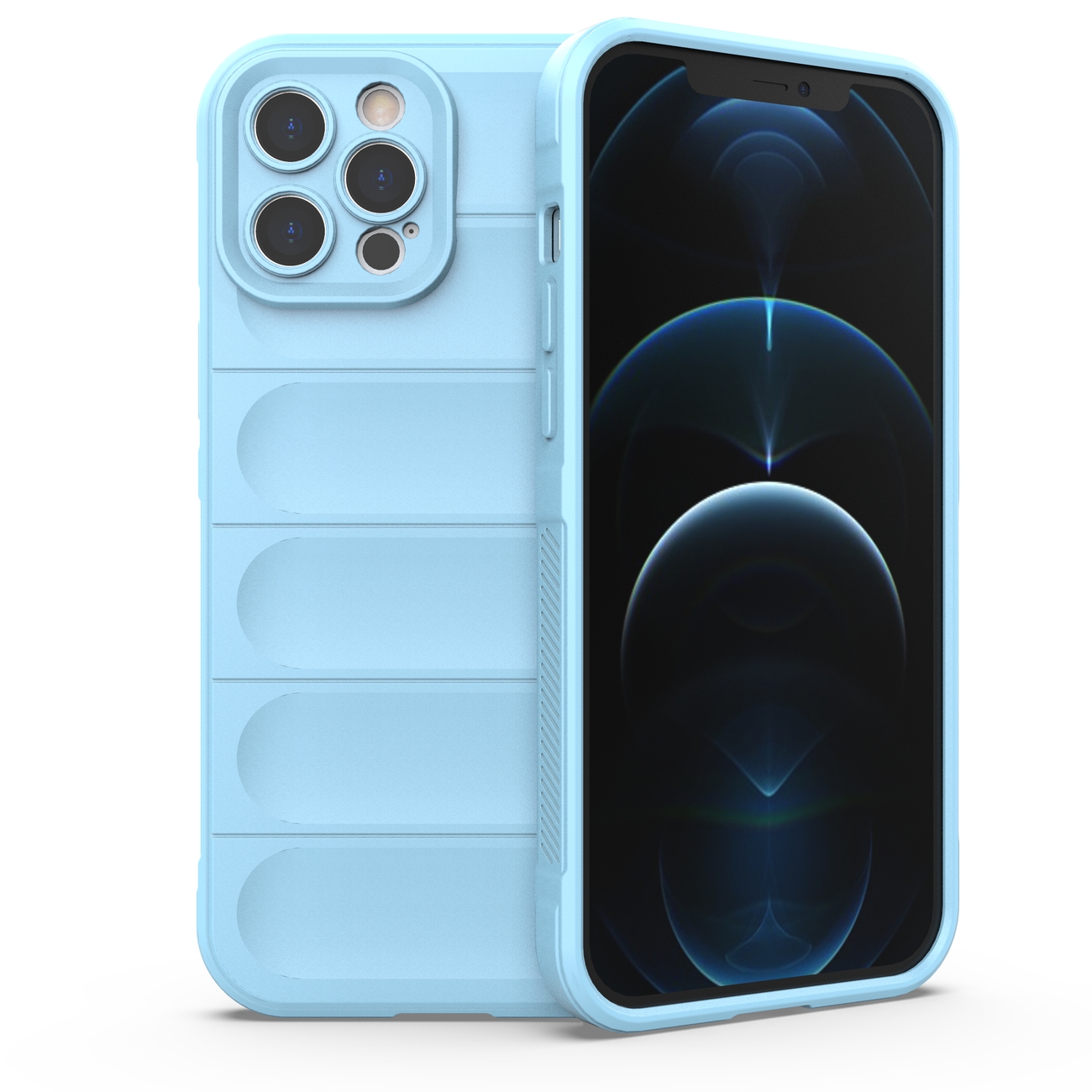 Pokrowiec etui pancerne Magic Shield Case jasnoniebieskie APPLE iPhone 12 Pro Max