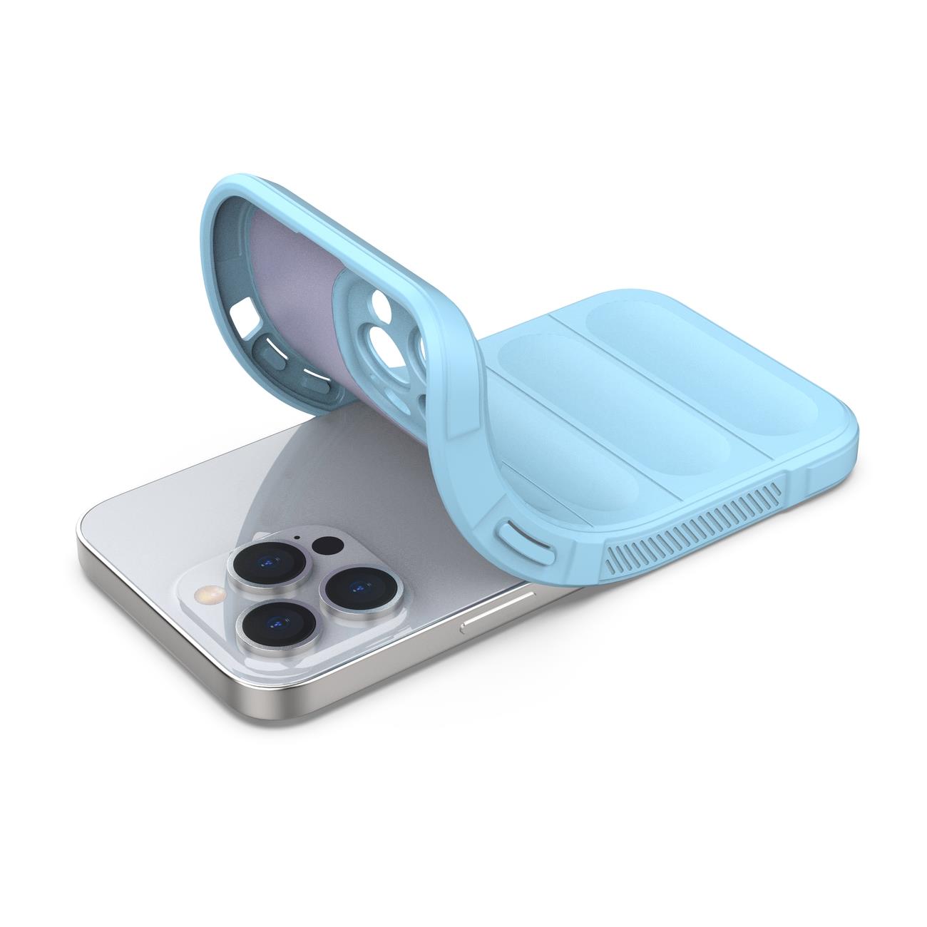 Pokrowiec etui pancerne Magic Shield Case jasnoniebieskie APPLE iPhone 13 Pro Max / 4