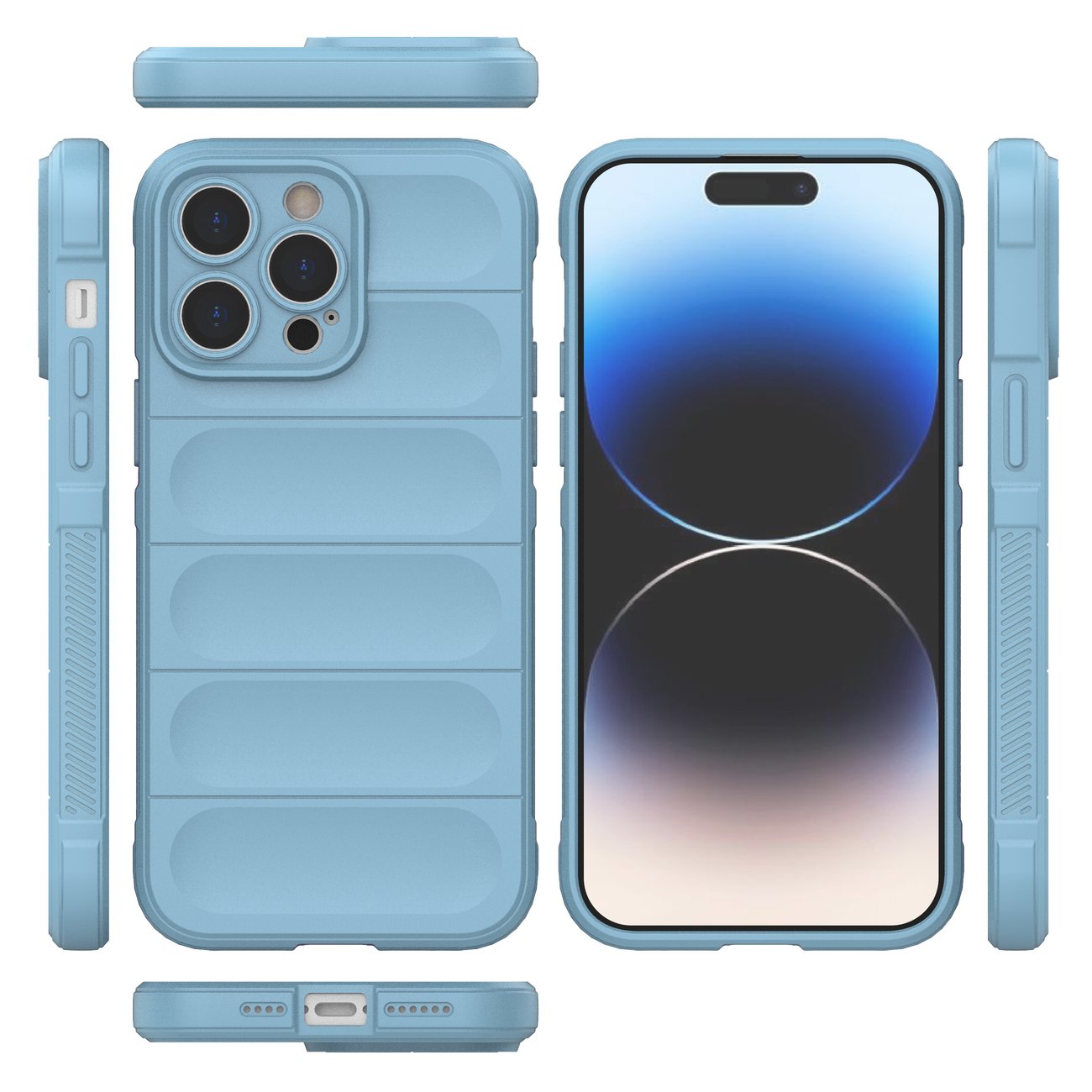 Pokrowiec etui pancerne Magic Shield Case jasnoniebieskie APPLE iPhone 14 Pro Max / 8