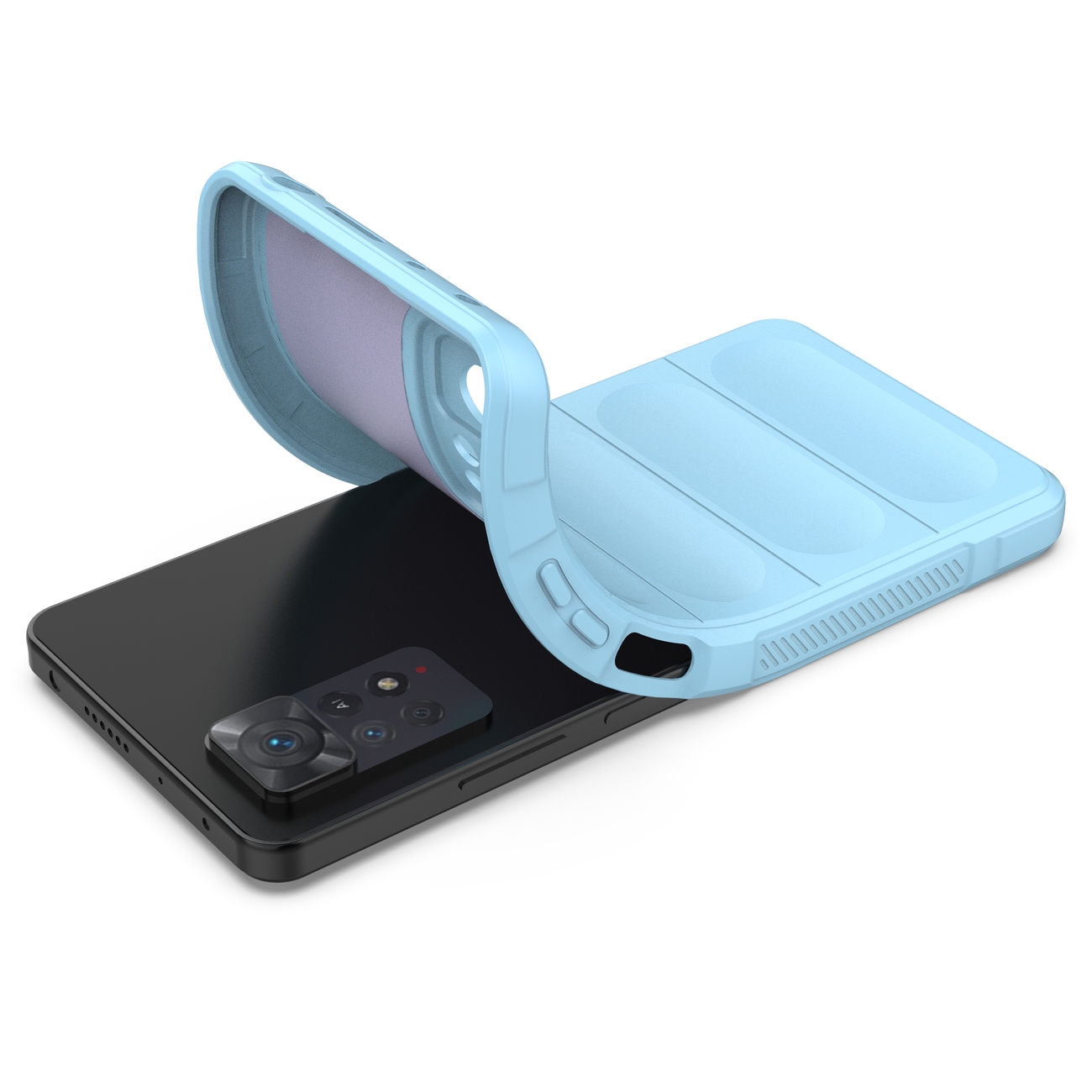 Pokrowiec etui pancerne Magic Shield Case jasnoniebieskie Xiaomi Redmi Note 11 Pro / 6