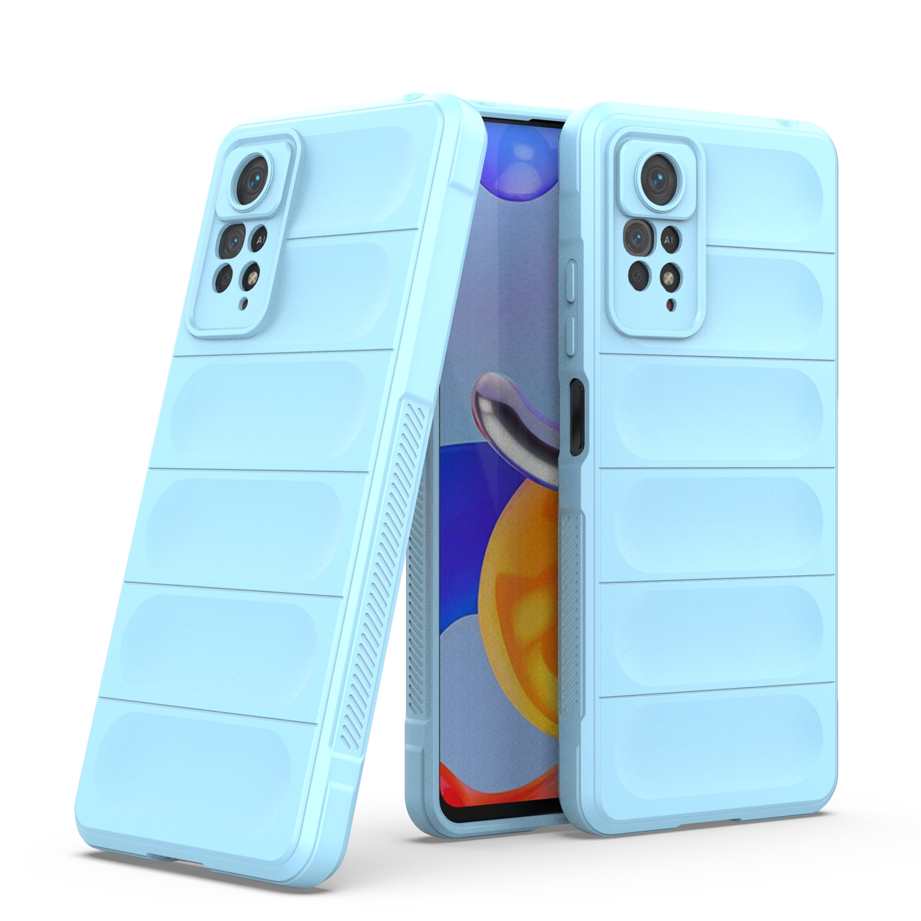 Pokrowiec etui pancerne Magic Shield Case jasnoniebieskie Xiaomi Redmi Note 11 Pro / 7