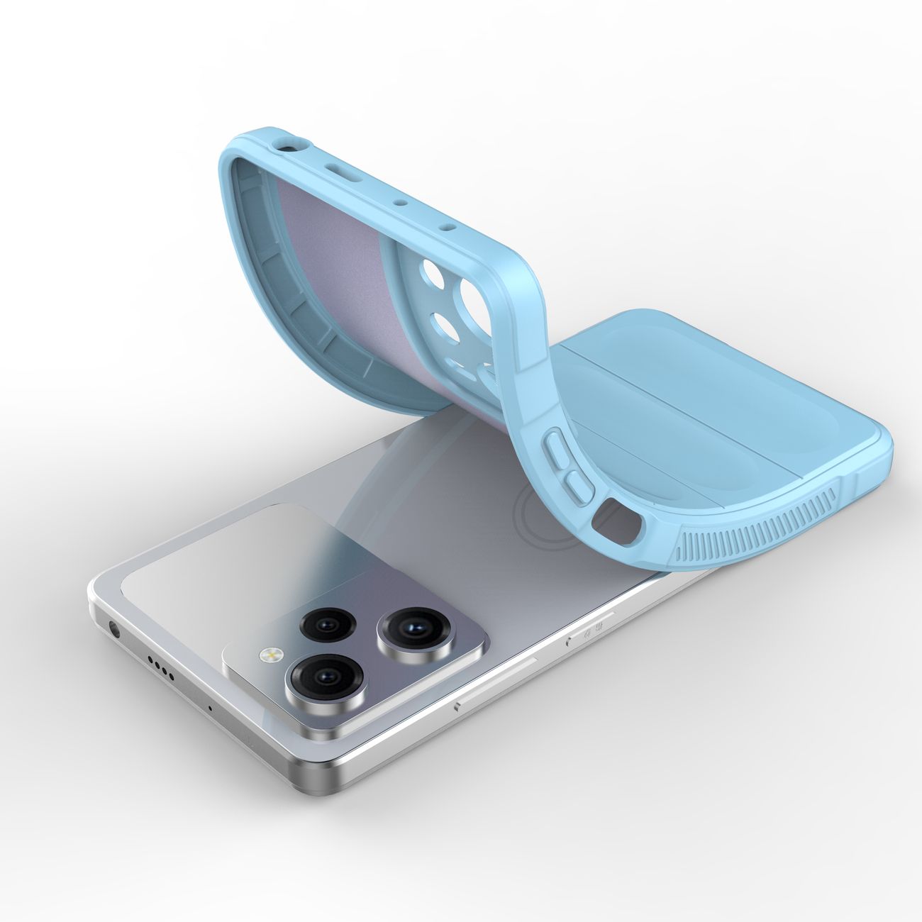 Pokrowiec etui pancerne Magic Shield Case jasnoniebieskie Xiaomi Redmi Note 12 Pro / 8