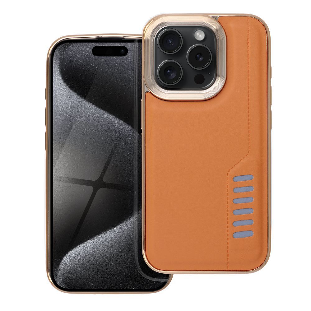 Pokrowiec etui pancerne MILANO brzowe Xiaomi Redmi 12 / 2