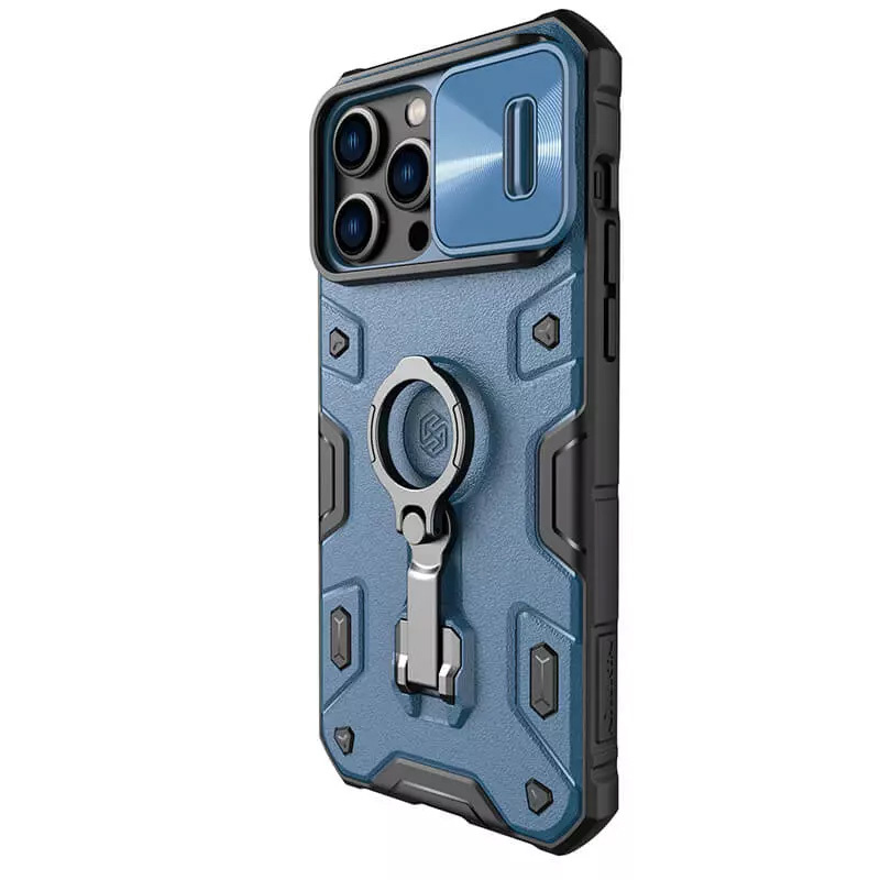 Pokrowiec etui pancerne Nillkin CamShield Armor niebieskie APPLE iPhone 14 Pro Max / 4