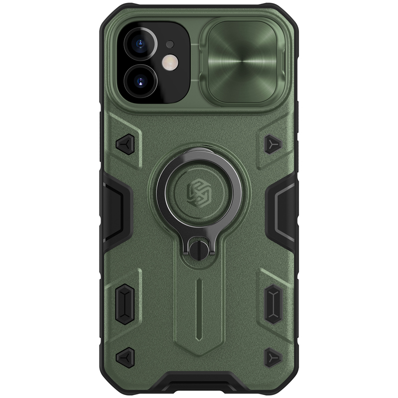Pokrowiec etui pancerne Nillkin CamShield Armor zielone APPLE iPhone 12 Pro