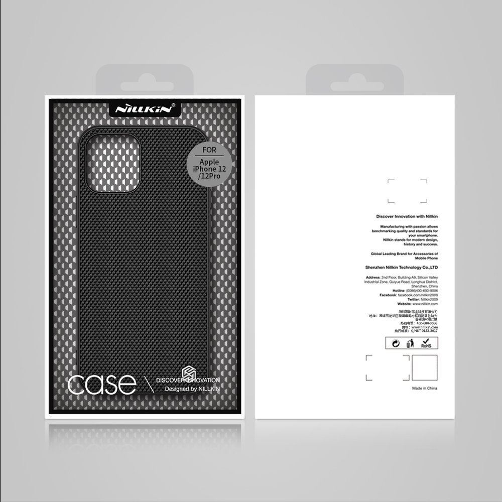 Pokrowiec etui pancerne Nillkin Textured Case czarne APPLE iPhone 12 Pro / 5