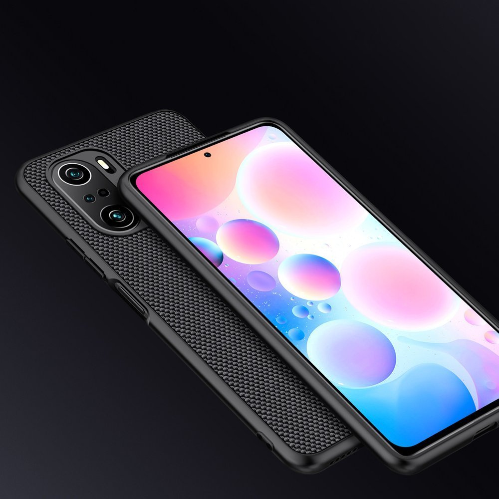 Pokrowiec etui pancerne Nillkin Textured Case czarne Xiaomi Redmi K40 Pro / 10