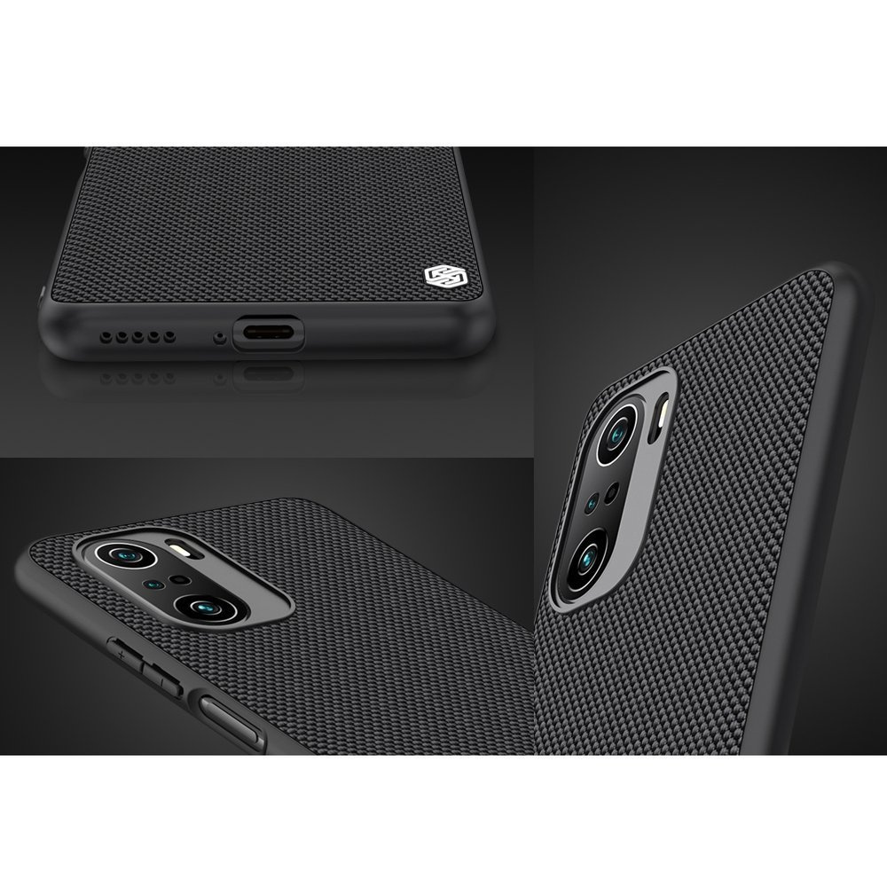 Pokrowiec etui pancerne Nillkin Textured Case czarne Xiaomi Redmi K40 Pro / 12