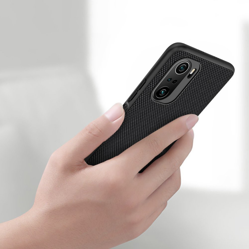 Pokrowiec etui pancerne Nillkin Textured Case czarne Xiaomi Redmi K40 Pro / 9